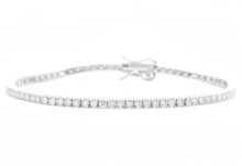 Load image into Gallery viewer, 1.20 Carats Stunning Natural Diamond 14K Solid White Gold Bracelet