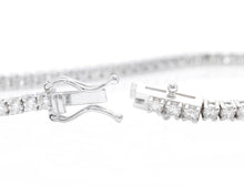 Load image into Gallery viewer, 1.20 Carats Stunning Natural Diamond 14K Solid White Gold Bracelet