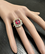 Load image into Gallery viewer, 6.50Ct Stunning Natural Ruby &amp; Diamond 14K Solid Yellow Gold Ring