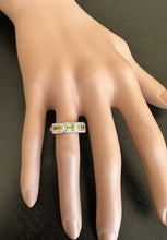 Load image into Gallery viewer, 1.35 Carats Exquisite Natural Yellow Sapphire and Diamond 14K Solid White Gold Ring