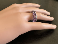 Load image into Gallery viewer, 8.00 Carats Exquisite Natural Amethyst 14K Solid White Gold Ring