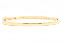 Load image into Gallery viewer, Very Impressive 1.40 Carats Natural Diamond 14K Solid Yellow Gold Bangle Bracelet