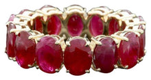 Load image into Gallery viewer, 10.80 Carats Natural Red Ruby 14k Solid Yellow Gold Ring