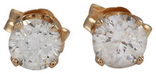 Load image into Gallery viewer, Exquisite .60 Carats Natural Diamond 14K Solid Yellow Gold Stud Earrings