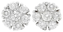 Load image into Gallery viewer, Exquisite 1.15 Carats Natural Diamond 14K Solid White Gold Stud Earrings