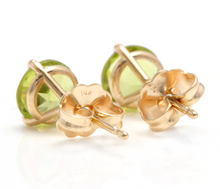 Load image into Gallery viewer, Exquisite 1.80 Carats Natural Peridot 14K Solid Yellow Gold Martini Stud Earrings