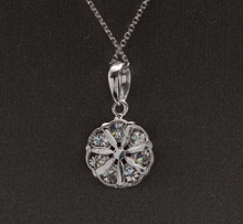 Load image into Gallery viewer, 1.15Ct Natural Red Ruby and Diamond 14K Solid White Gold Necklace