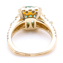 Load image into Gallery viewer, 2.75 Carats Natural Emerald and Diamond 14K Solid Yellow Gold Ring