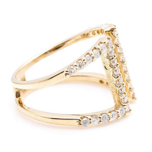 Splendid 0.60 Carats Natural Diamond 14K Solid Yellow Gold Ring