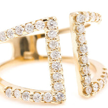 Load image into Gallery viewer, Splendid 0.60 Carats Natural Diamond 14K Solid Yellow Gold Ring