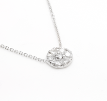 Load image into Gallery viewer, 0.35Ct Natural Diamond 14K Solid White Gold Necklace Pendant