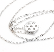 Load image into Gallery viewer, 0.35Ct Natural Diamond 14K Solid White Gold Necklace Pendant