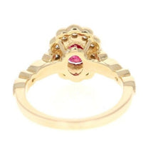 Load image into Gallery viewer, 1.70 Carats Impressive Natural Red Ruby and Diamond 14K Yellow Gold Ring