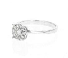 Load image into Gallery viewer, Splendid 0.45 Carats Natural Diamond 14K Solid White Gold Band Ring