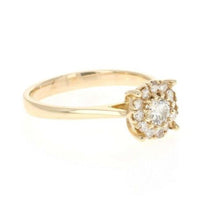 Load image into Gallery viewer, Splendid 0.45 Carats Natural Diamond 14K Solid Yellow Gold Band Ring