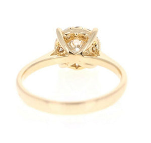 Splendid 0.45 Carats Natural Diamond 14K Solid Yellow Gold Band Ring