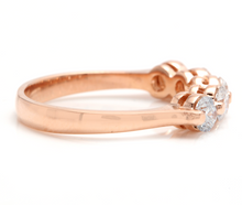 Load image into Gallery viewer, Splendid 0.85 Carats Natural Diamond 14K Solid Rose Gold Ring