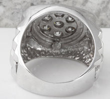 Load image into Gallery viewer, 1.25 Carats Natural Diamond 14K Solid White Gold Men&#39;s Ring