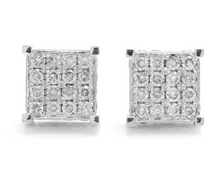 Load image into Gallery viewer, Exquisite 1.40 Carats Natural Diamond 14K Solid White Gold Stud Earrings