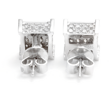 Load image into Gallery viewer, Exquisite 1.40 Carats Natural Diamond 14K Solid White Gold Stud Earrings