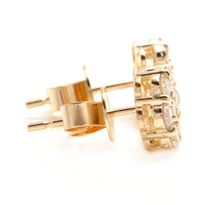 Load image into Gallery viewer, Exquisite 1.00 Carats Natural Diamond 14K Solid Yellow Gold Stud Earrings