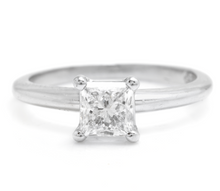 Load image into Gallery viewer, GIA Certified 0.70 Carats Diamond 950 Platinum Engagement Ring