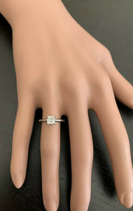 GIA Certified 0.70 Carats Diamond 950 Platinum Engagement Ring