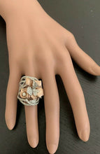 Load image into Gallery viewer, 2.50Ct Splendid Natural Diamond 14K Solid Two-Tone Gold Flower Ring