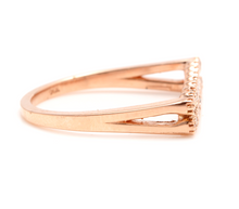 Load image into Gallery viewer, Splendid 0.25 Carats Natural Diamond 14K Solid Rose Gold Ring