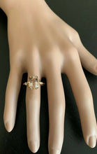 Load image into Gallery viewer, 3.60 Carats Natural Morganite and Diamond 14K Solid Rose Gold Ring