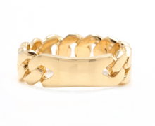 Load image into Gallery viewer, Amazing 14K Solid Yellow Gold Unisex Cuban Link Ring