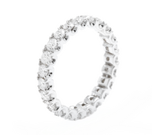 Load image into Gallery viewer, 1.70 Carats Natural Diamond 14K Solid White Gold Eternity Ring