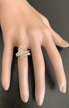 Load image into Gallery viewer, 0.70Ct Splendid Natural Diamond 14K Solid White Gold Butterfly Ring
