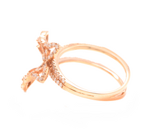 Load image into Gallery viewer, 0.70Ct Splendid Natural Diamond 14K Solid White Gold Butterfly Ring