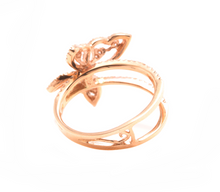 Load image into Gallery viewer, 0.70Ct Splendid Natural Diamond 14K Solid White Gold Butterfly Ring