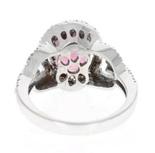 Load image into Gallery viewer, 4.10 Carats Natural Very Nice Looking Tourmaline and Diamond 14K Solid White Gold Ring