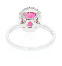 Load image into Gallery viewer, 2.25 Carats Natural Very Nice Looking Tourmaline and Diamond 14K Solid White Gold Ring