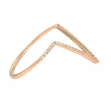 Load image into Gallery viewer, Splendid 0.15 Carats Natural Diamond 14K Solid Rose Gold Ring