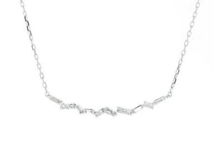 0.40Ct Splendid 14k Solid White Gold Chain Necklace