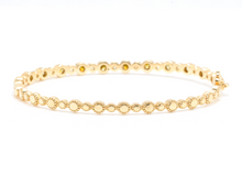 Load image into Gallery viewer, Very Impressive 1.84 Carats Natural Fancy Color Diamond 14K Solid Yellow Gold Bangle Bracelet