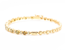 Load image into Gallery viewer, Very Impressive 1.84 Carats Natural Fancy Color Diamond 14K Solid Yellow Gold Bangle Bracelet