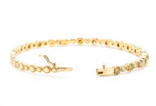 Load image into Gallery viewer, Very Impressive 1.84 Carats Natural Fancy Color Diamond 14K Solid Yellow Gold Bangle Bracelet