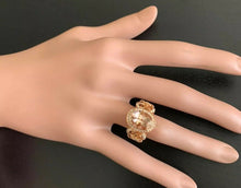 Load image into Gallery viewer, 4.50 Carats Impressive Natural Morganite and Diamond 14K Solid Rose Gold Ring