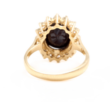 Load image into Gallery viewer, 6.70 Carats Natural Sapphire and Diamond 14k Solid Yellow Gold Ring