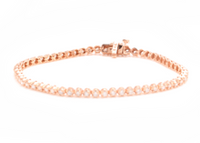 Load image into Gallery viewer, 3.00 Carats Natural Diamond 14k Solid Rose Gold Bracelet