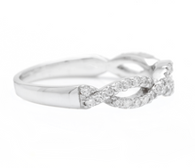 Load image into Gallery viewer, 0.50Ct Natural Diamond 14K Solid White Gold Band Ring