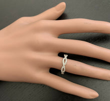 Load image into Gallery viewer, 0.50Ct Natural Diamond 14K Solid White Gold Band Ring