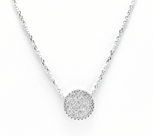 Load image into Gallery viewer, 0.40Ct Stunning 14K Solid White Gold Diamond Necklace