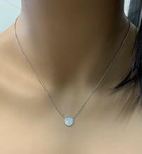 Load image into Gallery viewer, 0.40Ct Stunning 14K Solid White Gold Diamond Necklace