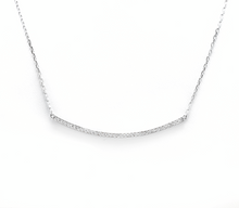 Load image into Gallery viewer, 0.35Ct Stunning 14K Solid White Gold Diamond Necklace
